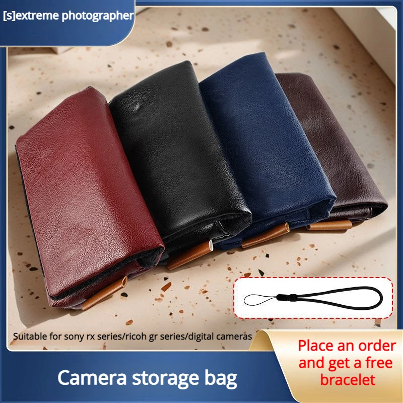 Ricoh GR4 GR3X Canon X3 G9 X2 Sony RX100 M7 ZV1 Card Micro Single Camera Accessories Portable Storage Bag Protective Cover Hand