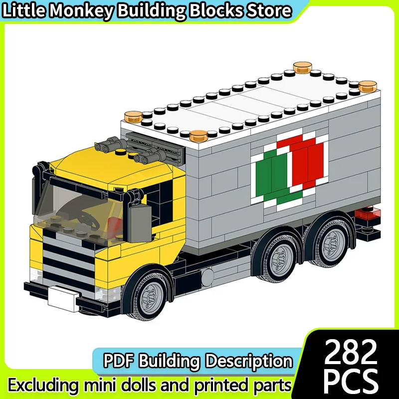 

City Car Model MOC Building Bricks Classic Scandinavian Truck Modular Technology Children Holiday Gifts Assemble Toys Suit
