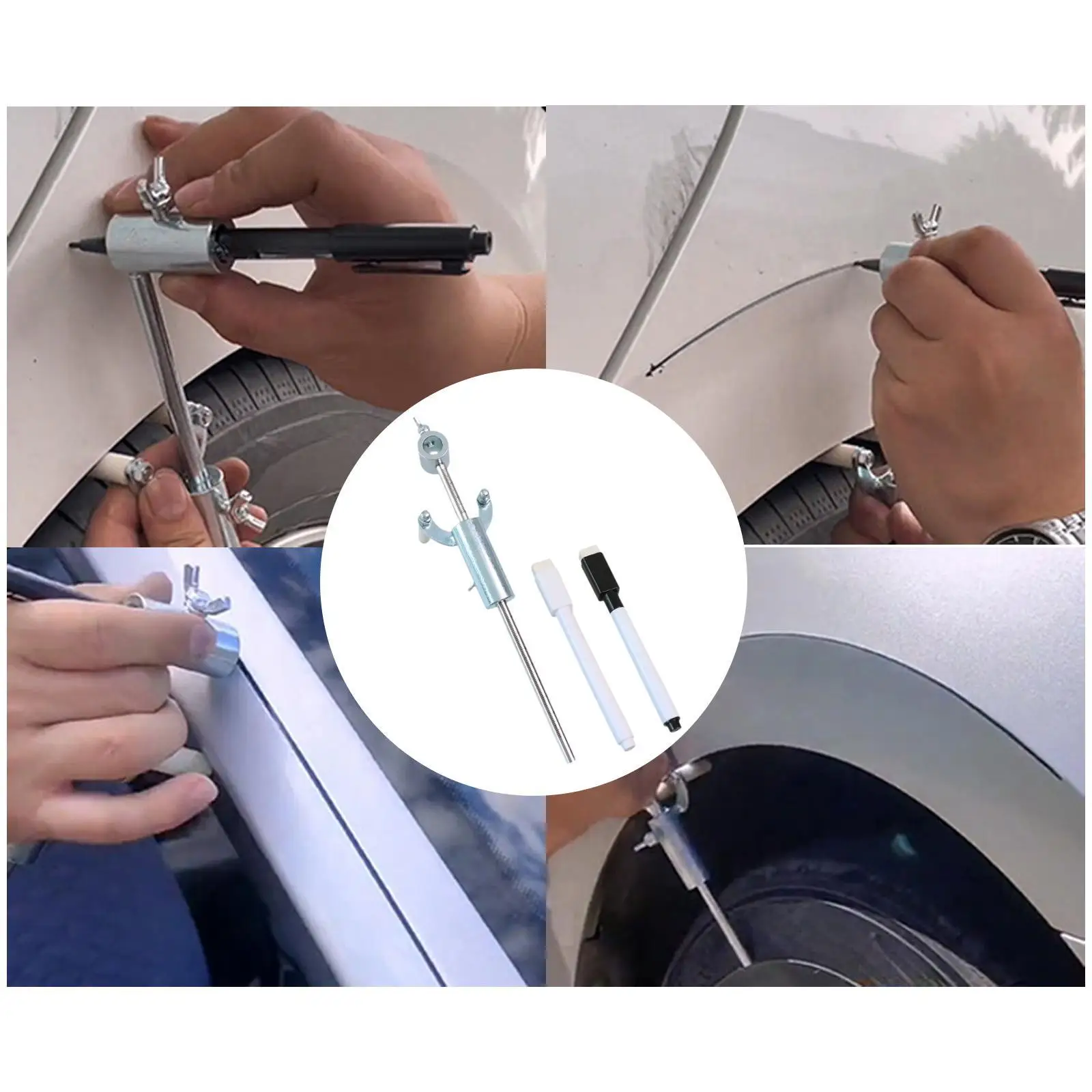 

Wheel Arch Car Body Cable Marking Tool Sliding Mark Scribe Car Wheel Eyebrow Parallel Scriber Professional Sturdy Marking Gauge