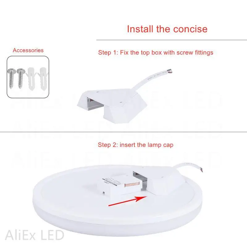 Imagem -03 - Sensor de Movimento Conduziu a Luz de Teto do Sensor da Luz da Noite de Pir Lâmpadas de Parede 12w 15w 20w 30w 40w Luz da Noite do Painel 85265v para o Quarto de Casa o