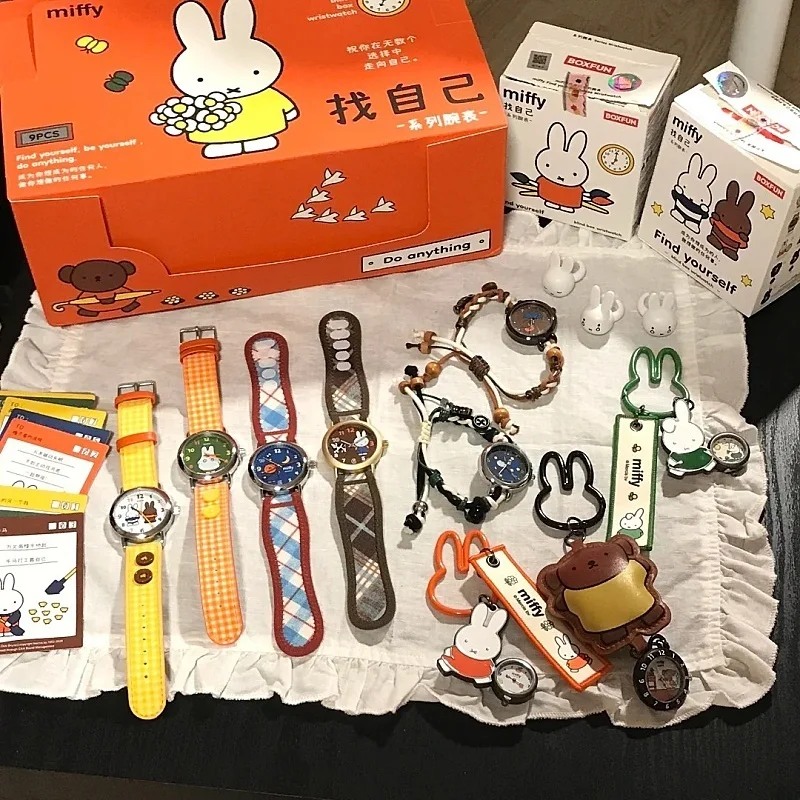 

Genuine Miffy Blind Box Watch Series Cartoon Watch Fashion Toy Accessories Exquisite Birthday Giftcute Little Rabbit Toys