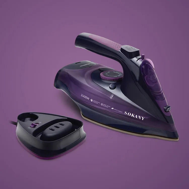 

Houselin Non-Stick Soleplate Steam Iron for Clothes, 2400 Watts Ironing, Fabric Steamer, Garment Steamer, Powerful Steam