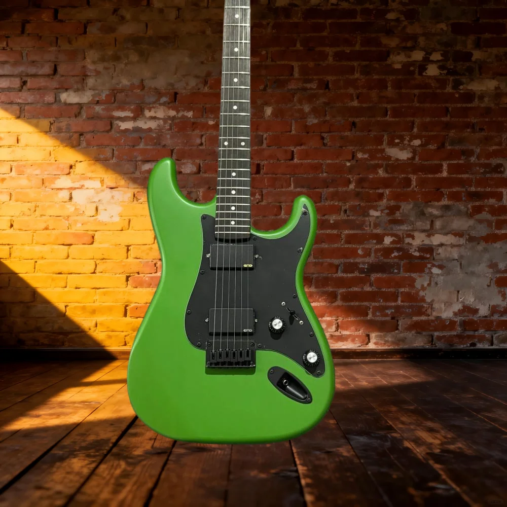 

39 Inch Green STS Mahogany Body Rosewood Fingerboard Free Delivery New Year Gift Fixed Bridge Electric Guitar