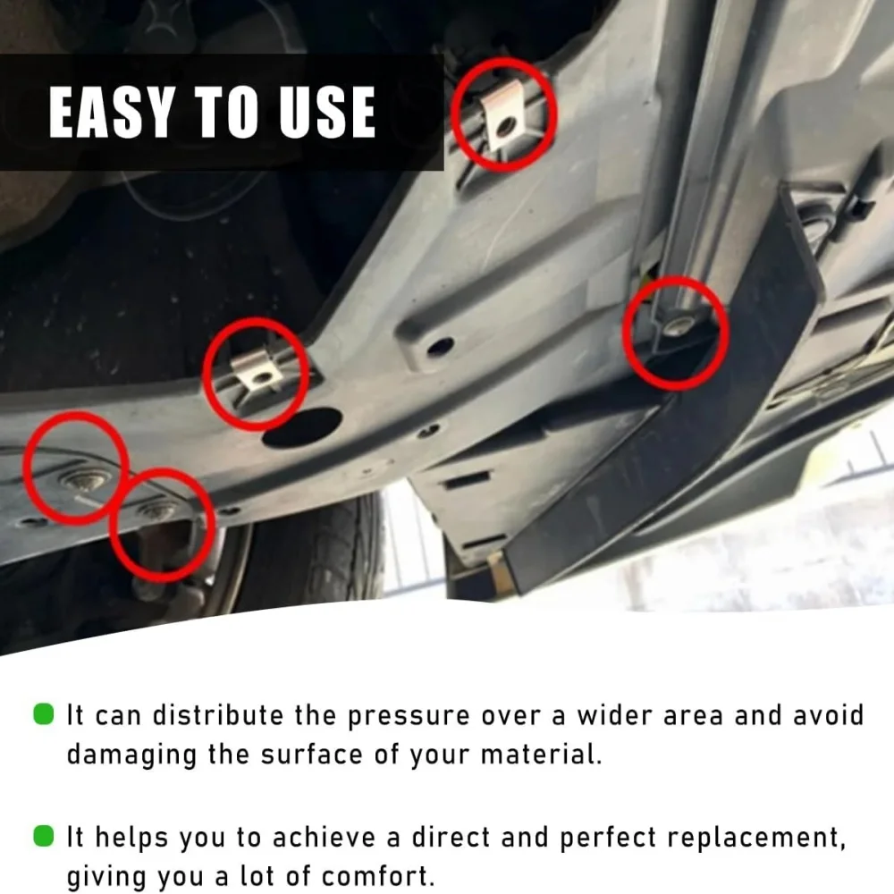 20pcs Automotive Metal U-shaped Clamp Screw Kit Car Modification Screw Base Fasteners for BMW Auto Fender Bumperray Accessories