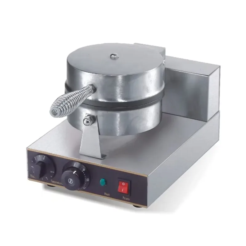 

Commercial Baking Tool Ice Cream Cone Iron Machine Waffle Cone Maker With Shape Roller