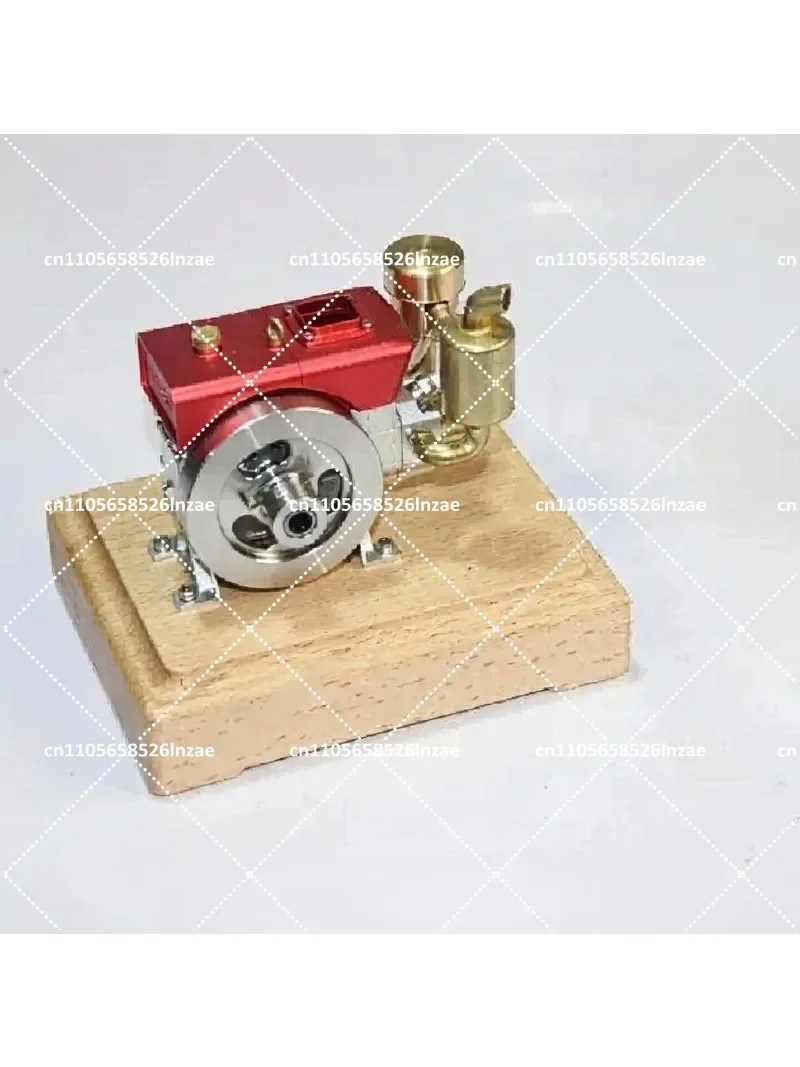 Retro Mini Diesel Engine Tractor Model Metal Internal Combustion Single Cylinder Simulation Parts Collectible Toy for Adults