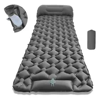 Colchoneta para dormir para acampar al aire libre, colchoneta plegable para dormir, colchón inflable para playa con almohadas, colchoneta de aire ultraligera para viajes y senderismo, nuevo