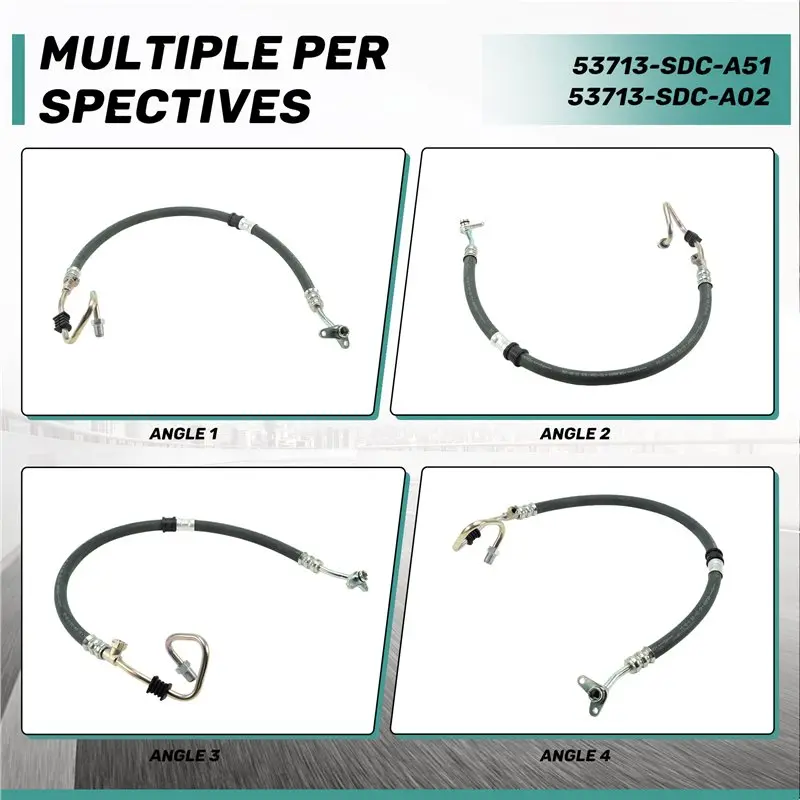 KYCOR-High-Pressure Oil Hose For Honda For Accords 53713-SDC-A51 53713-SDC-A02 Suitable
