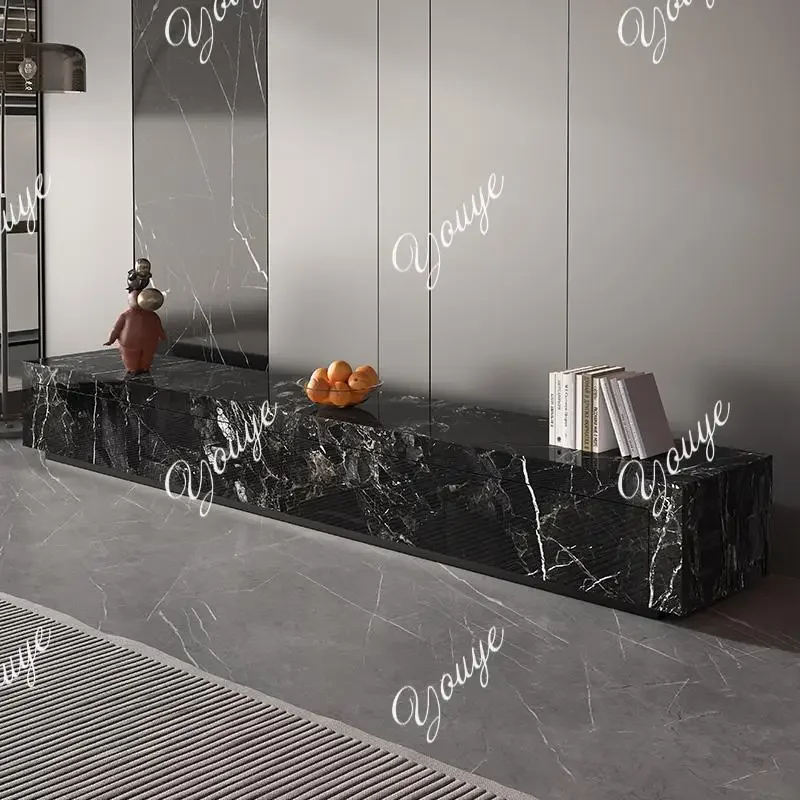 J Italian Light Luxury TV Cabinet Coffee Table Combination Floor-standing Room Long Designer TV Cabinet Cabinet With Drawer