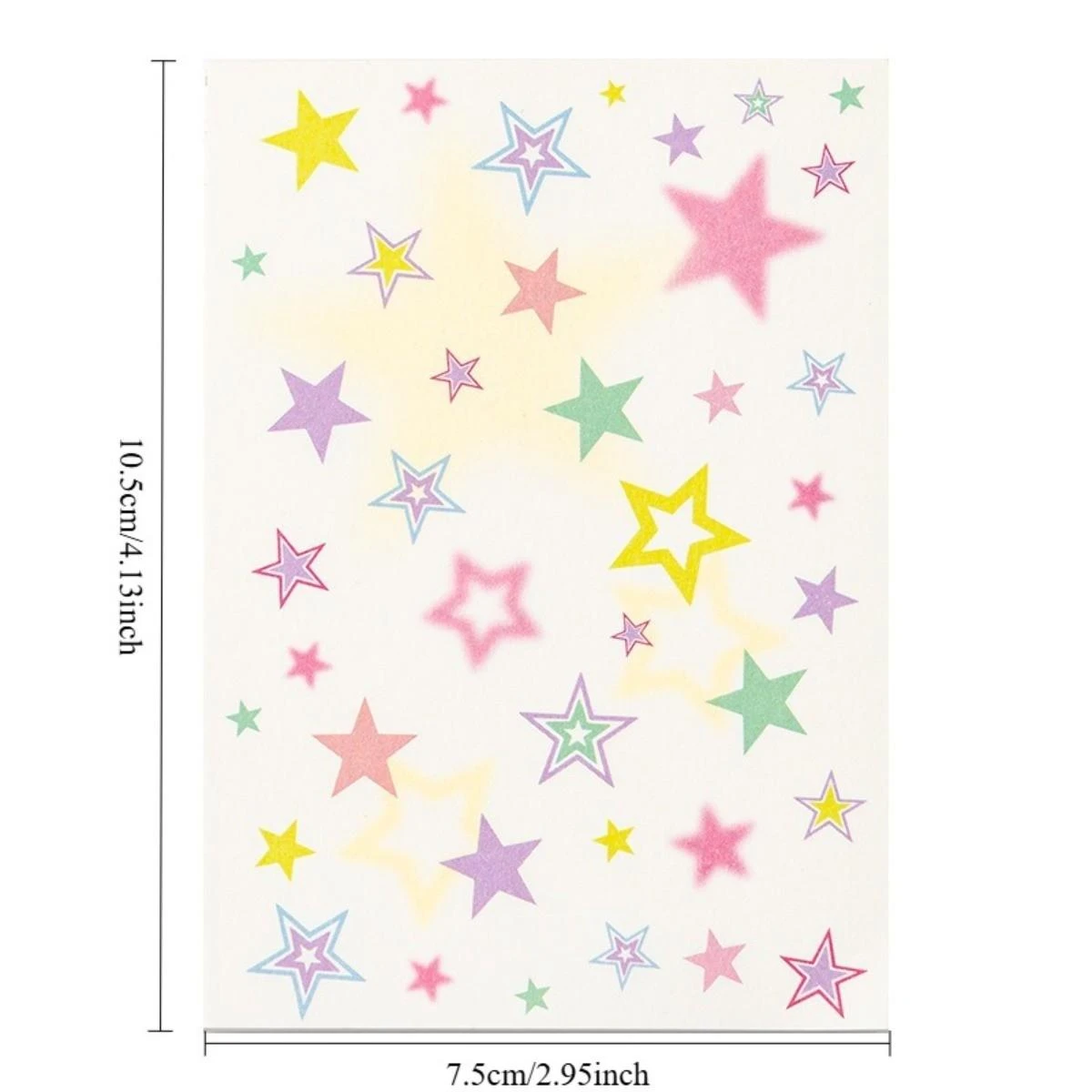 80 Sheets Rainbow Rhythm Notepad Bright Vivid Colors Smooth Writing Daily Reminders Student Use