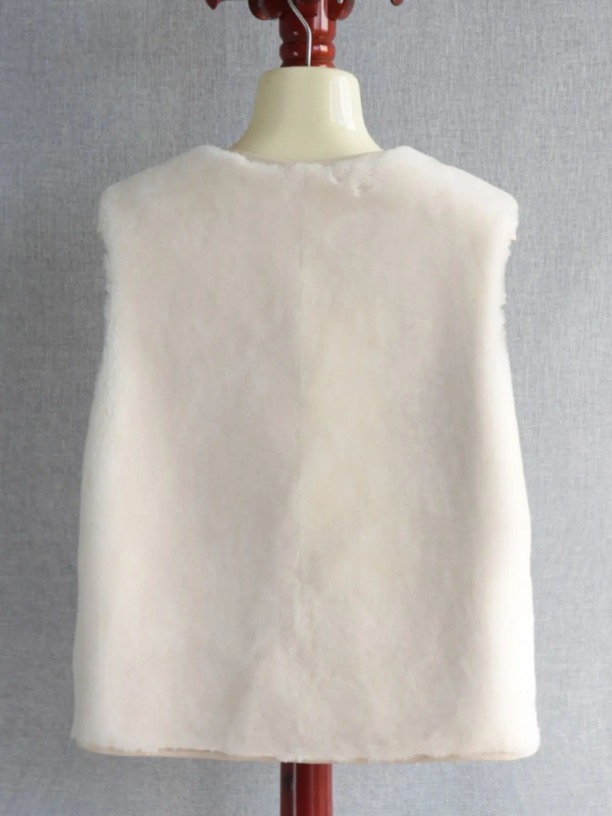 เสื้อกั๊กขนแกะเมอริโนออสเตรเลีย รุ่นปี 2025 แบบเกาหลี ขนแกะออสเตรเลียผสมในตัว เสื้อกั๊กขนแกะสองด้าน ใส่ได้สองด้าน