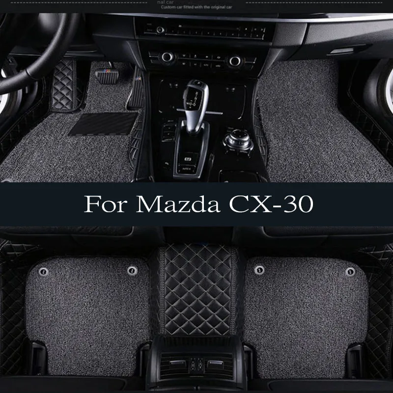 

Car Floor Mats For Mazda CX-30 CX 30 CX30 DM 2020 2021 2022 2023 2024 Leather Foot Carpets TPE Pads TPE LHD Rug Auto trunk mat