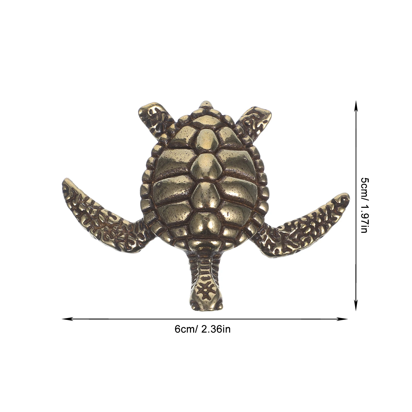 

Solid Copper Turtle Statue Handcrafted Brass Animal Sculpture Home Decor Indoor Feng Shui Toy Tabletop Ornament Durability