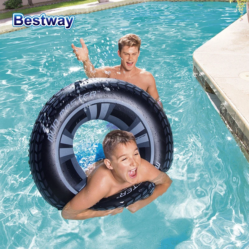 Aro de Natación Bestway 36016, Aro de Natación con Neumáticos de Alta Velocidad, Aro de Natación para Piscina, Flotador Inflable, Juguete de Natación para Playa (Sin Bomba)