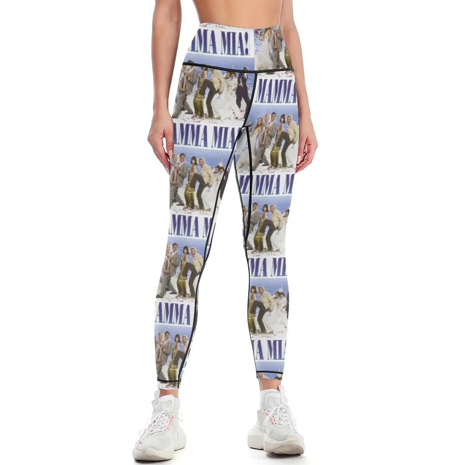 

Mamma Mia Cast Poster Leggings sporty woman gym sports shirts gym legging pants raises butt sportswear gym Womens Leggings
