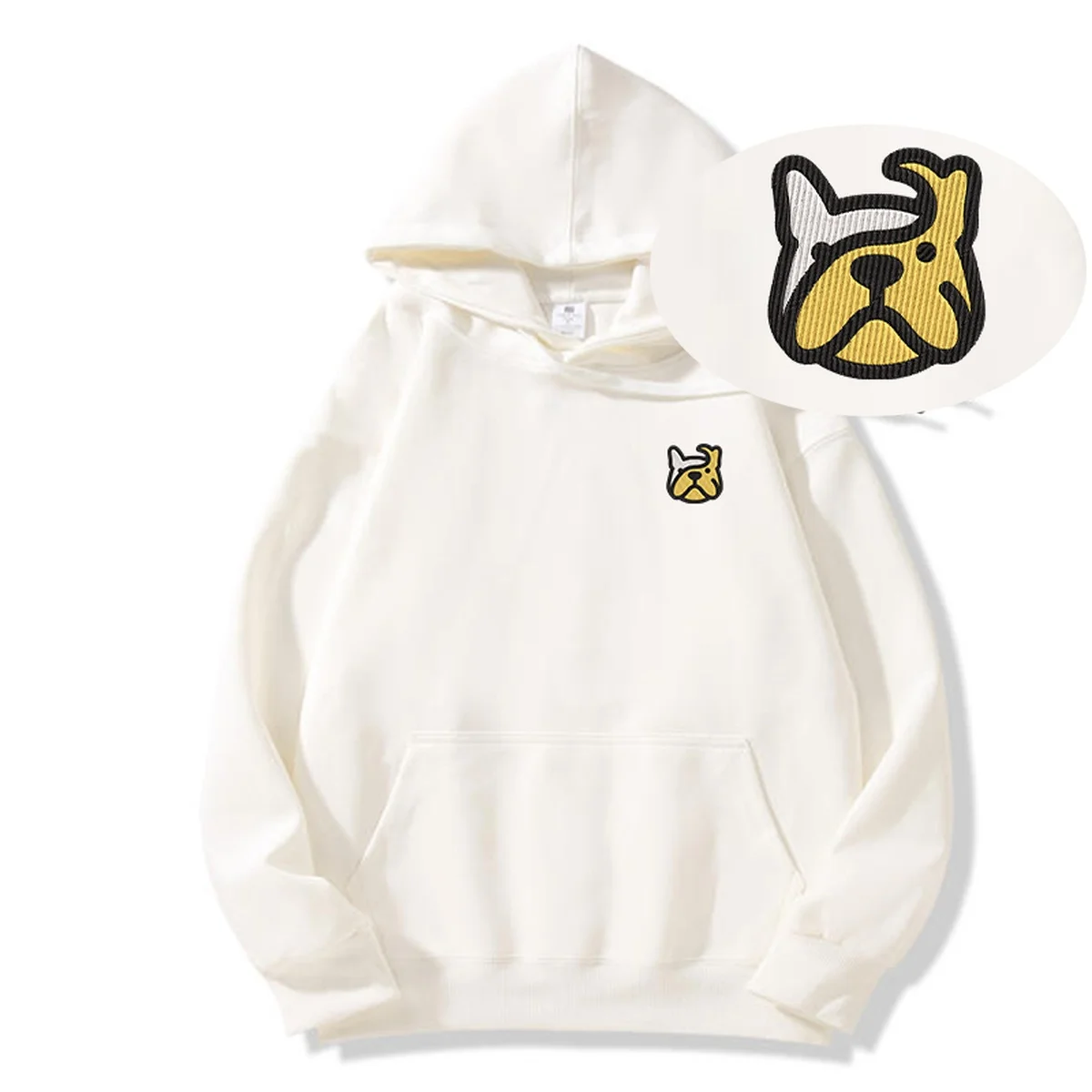 

Premium Husky Embroidery Sweatshirt | for Boys Girls - man clothing sudadera hombre Entertainment Embroideried Pullover Hoodies