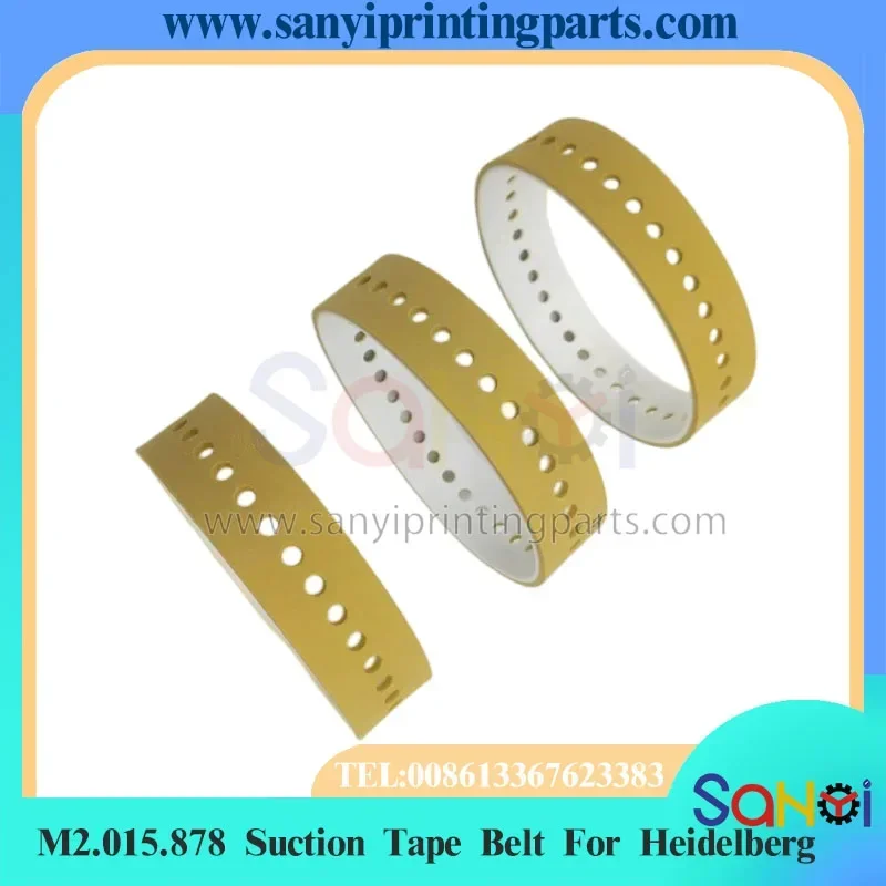 送料無料 3 ピース M2.015.878 吸引テープイエローフラット H1361 ベルト 230 × 20 ミリメートルハイデルベルク SM52 SM74 SM102 印刷機