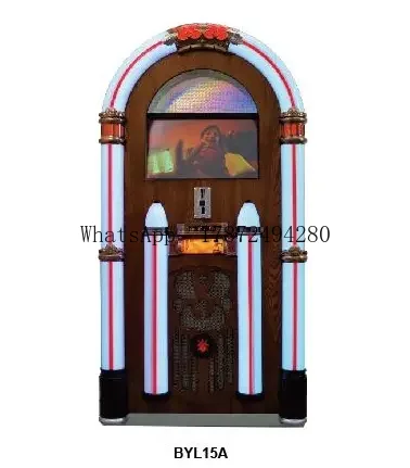 2025 رائجة البيع Funzone أضواء ملونة CD الموسيقى كومبو راديو FM الفينيل القرص الدوار لاعب cd Jukebox آلة Wurlitzer Jukebox cd