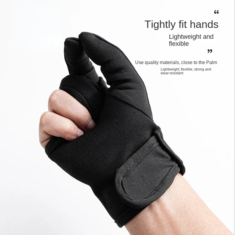 Hairdressing Three Fingers Anti-hot glove For Flat Iron Heat Resistant Hair Straightening Curling Glove Styling Household Gloves