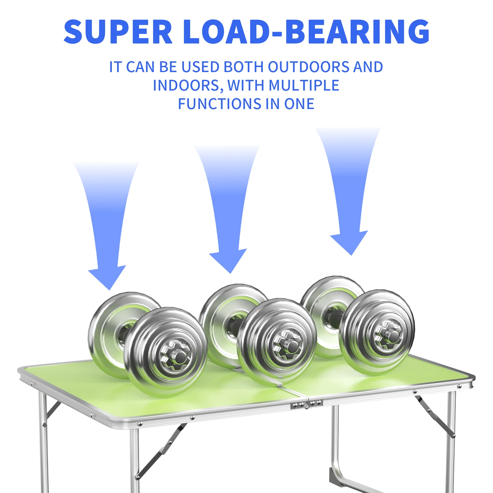 طاولة صغيرة قابلة للطي للتخييم في الهواء الطلق ، طاولة خفيفة وقابلة للطي للنزهات والشاطئ وصيد الأسماك والحديقة والشواء