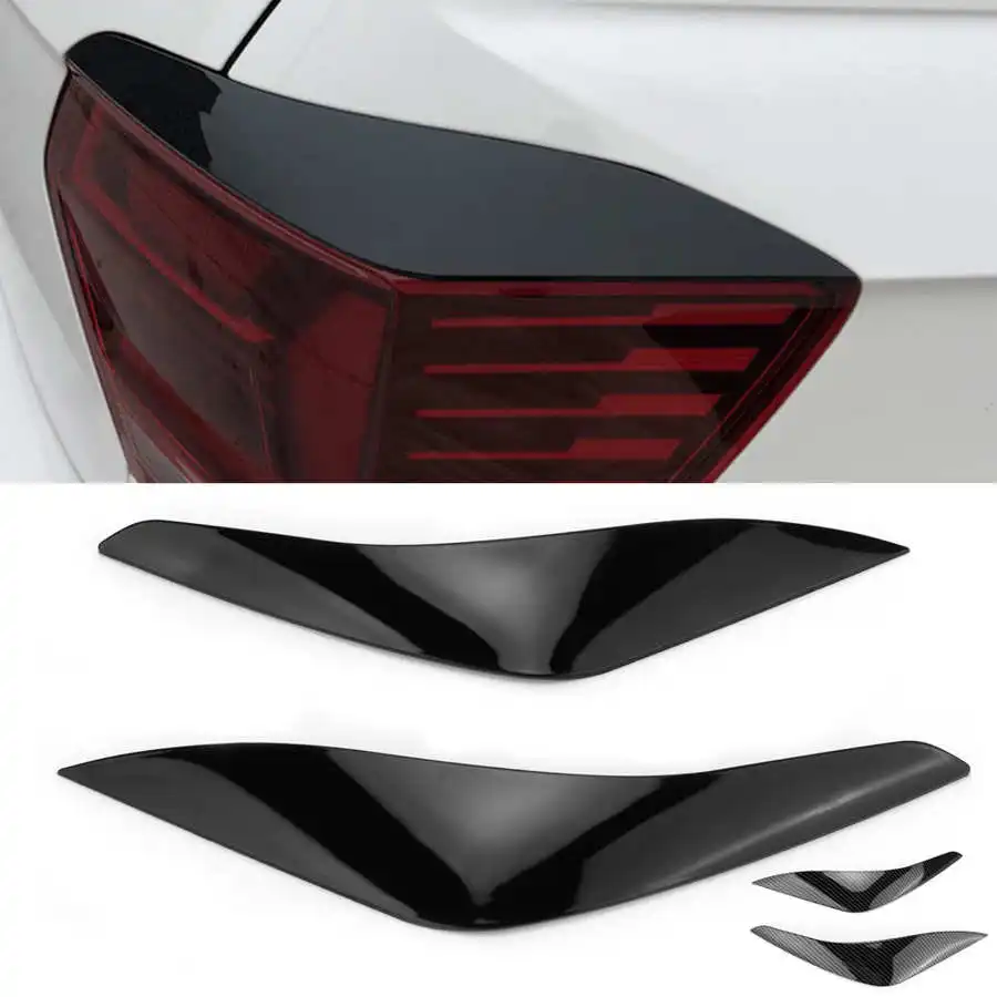 Car Taillight Eyelids Eyebrows Cover Trim For Vw Polo Mk6 Aw 2018-2021 Automobile Exterior Modification Sticker Accessories