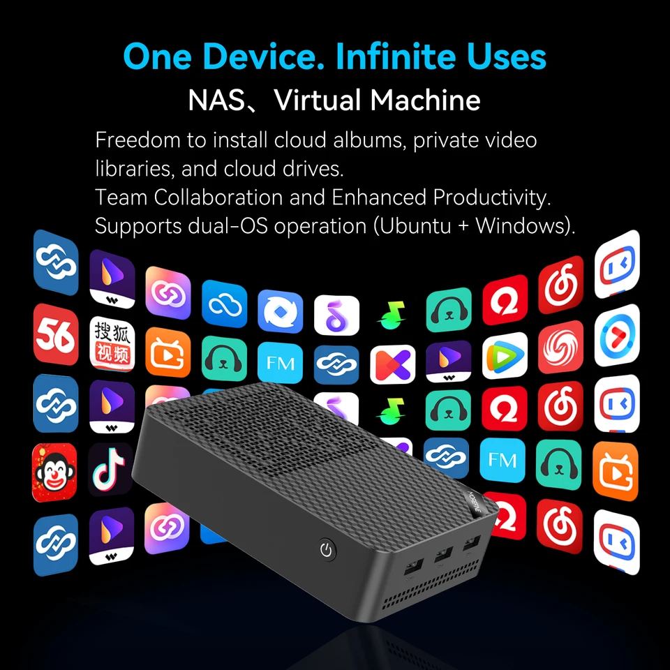 MOREFINE M10S Mini pc N150 (up to 3.6GHz)12GB DDR5 RAM 16TB M.2