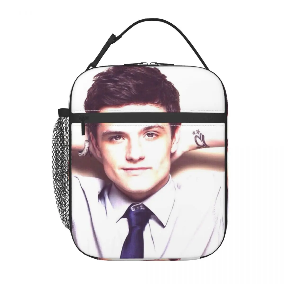 Insulated Lunch Bags Josh Hutcherson Whistle Meme Product Storage Food Box Harajuku Cooler Thermal Bento Box For School