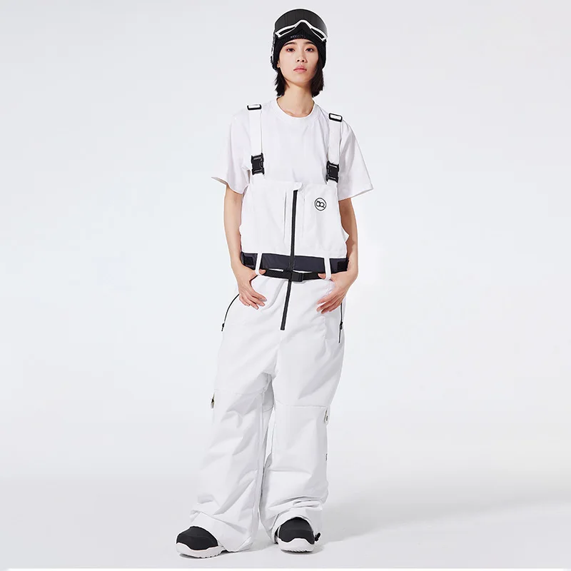 

2025 New Loose Adults Women Man Skiing Pants High Quality Windproof Waterproof Ski Pants Children Warm Winter Snowboard Trousers