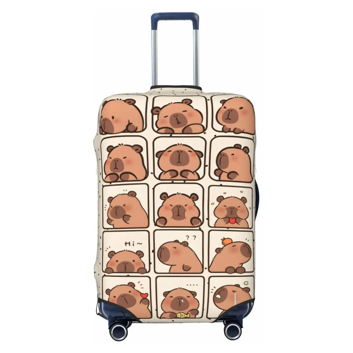 

Custom Cute Capybara Meme Luggage Cover Cute Animal Suitcase Protector Covers Suit For 18-32 inch