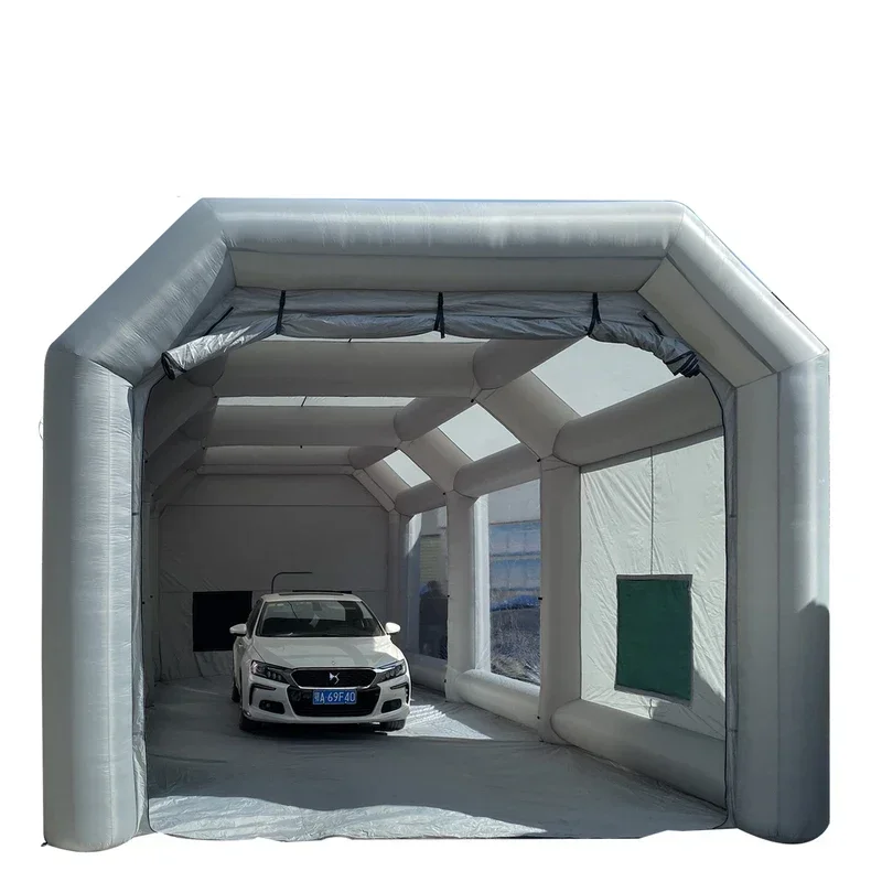 inflatable spray paint booth Sewinmba high quality portable car garage inflatable spary tent with 2 blowers