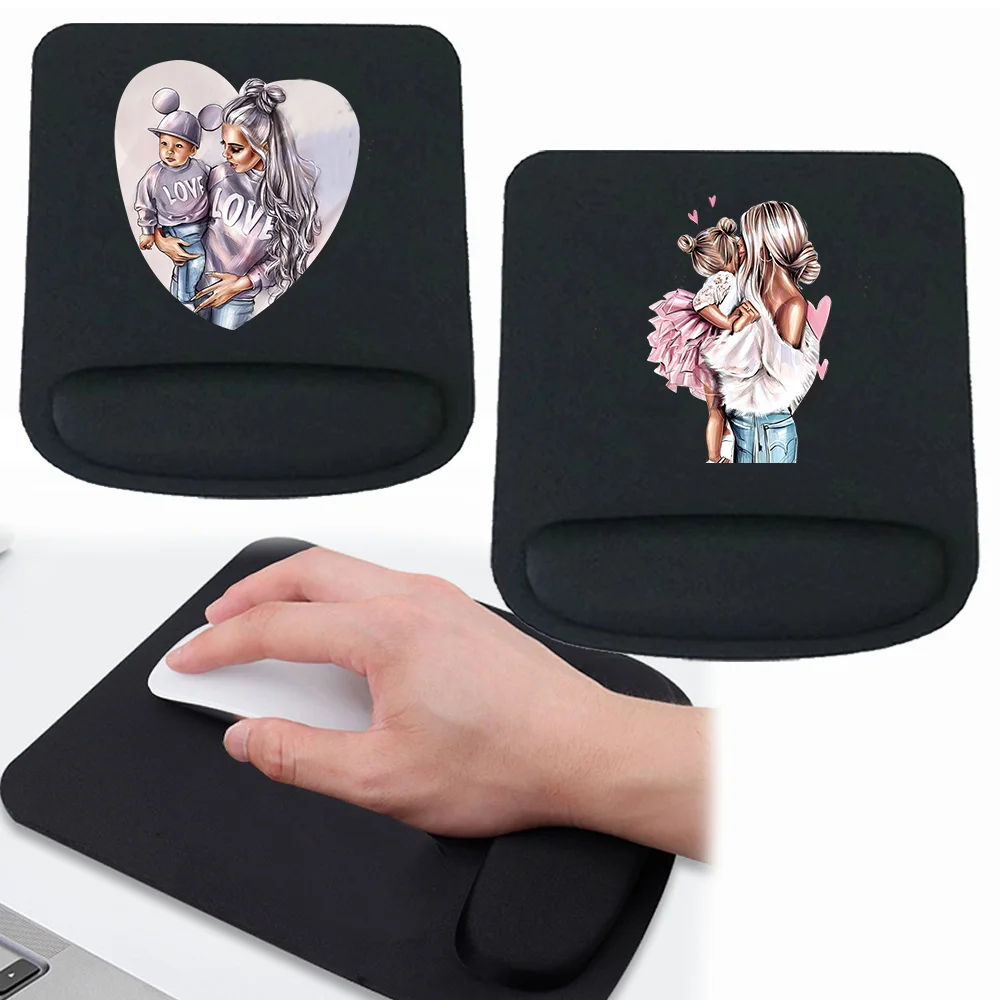 Non Slip Mice Mat Soft Mousepad Comfortable Wrist Support Learning and Office Wrist Pad Office Accessories Mom Printing
