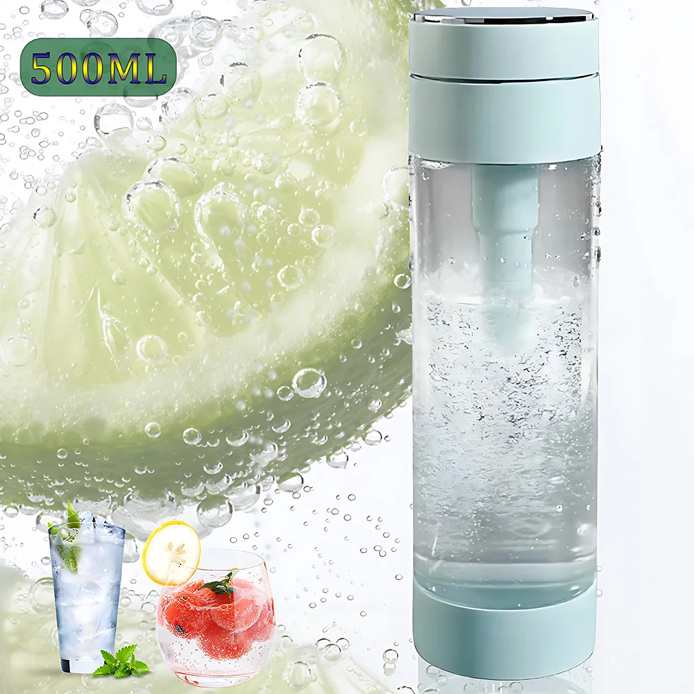 500ML Soda Machine Household Portable Bubble Water Machine Commercial Carbonated Cold Beverage Homemade Machine Gas Bomb Cup