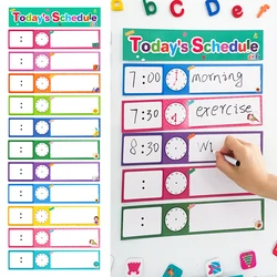 12 Pcs DIY Visual Schedule for Toddlers, Daily Routines Schedule Cards, Classroom Decoration, Schedule Pocket Chart Add-ons