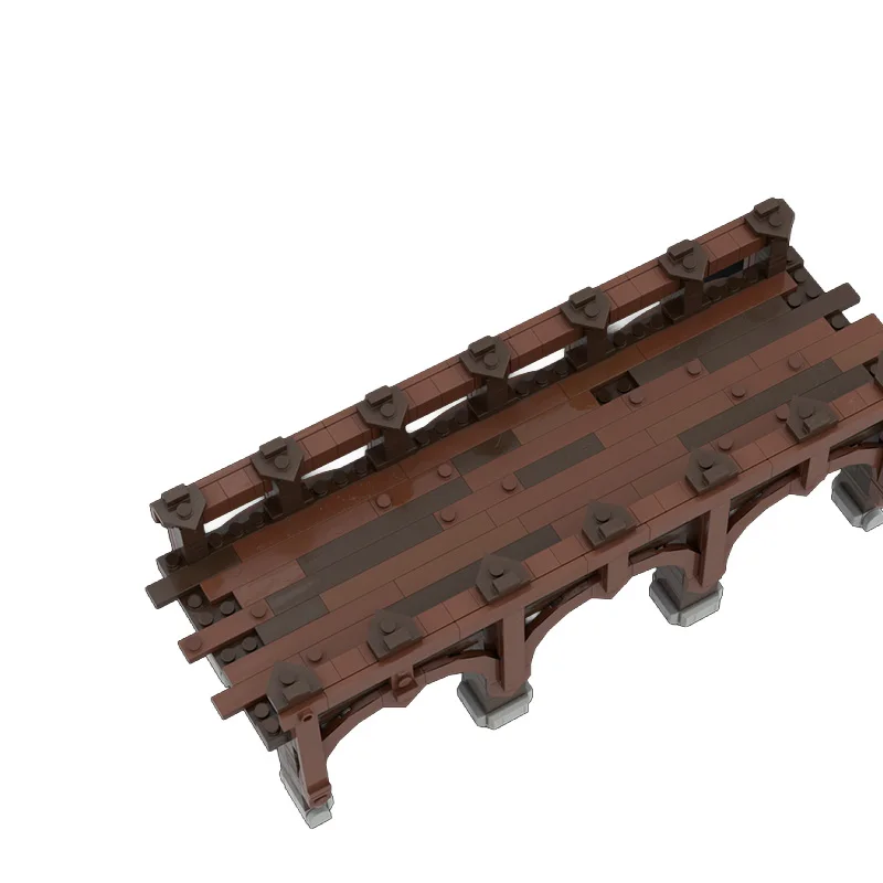 430 Pièces Pont Urbain en Bois MOC, Blocs de Construction Modulaires Personnalisables, Briques Éducatives pour Enfants, Design Populaire, Jouet DIY à Assembler pour Garçons, Cadeau