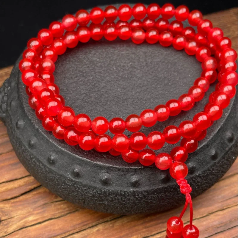 

Женский браслет из бусин 6 мм, 108 Будд, многослойный, с бусинами из зеленого камня «Рыбий глаз»