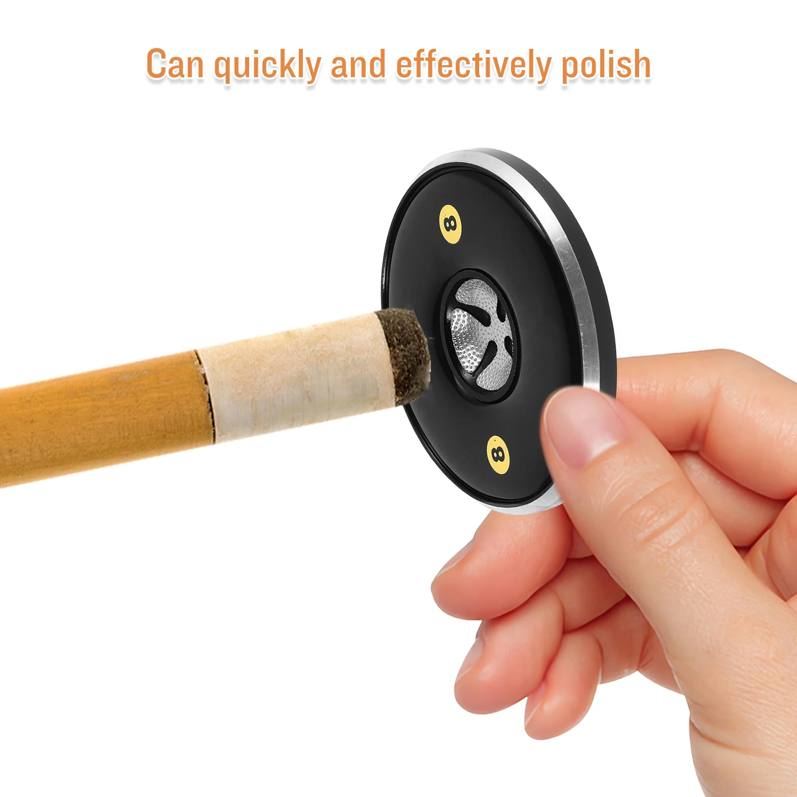 

Iron Cue Tip Shaper Billiard Pool Cue Repair Tool Efficient Tip Shaping and Polishing for Enhanced Game Experience Reliable