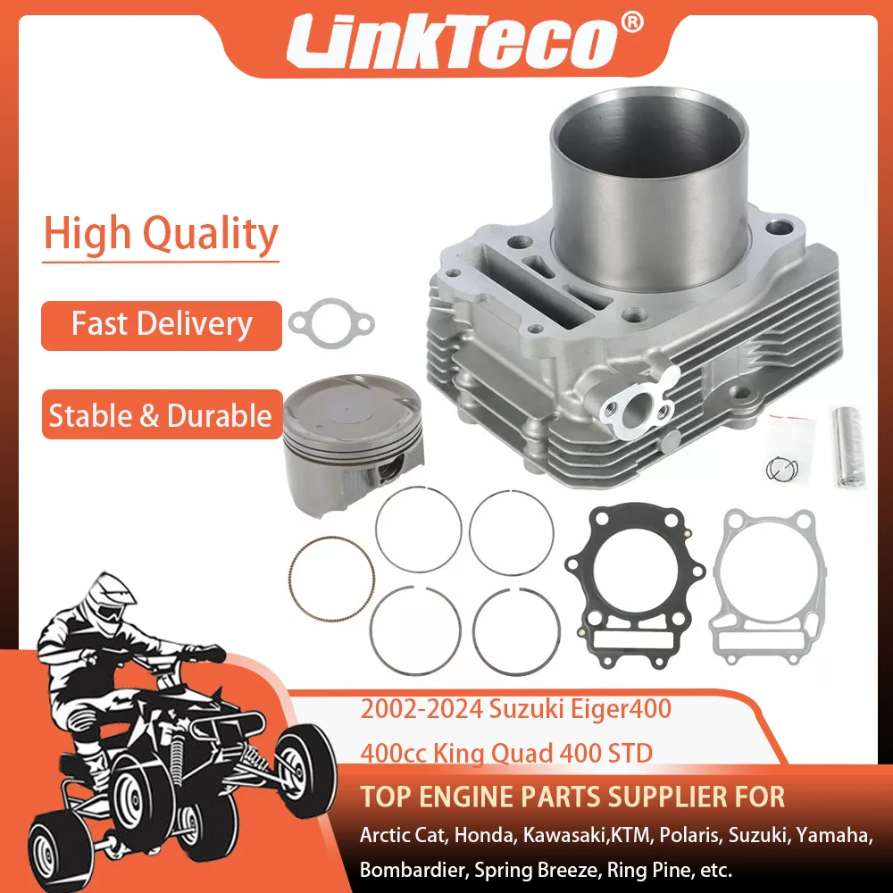 

02-24 82mm 400cc Cylinder Piston Ring Gasket Top End Rebuild Kit For SUZUKl Eiger King Quad 400 LTA F FC FQ FZ 11210-27H00-0F0