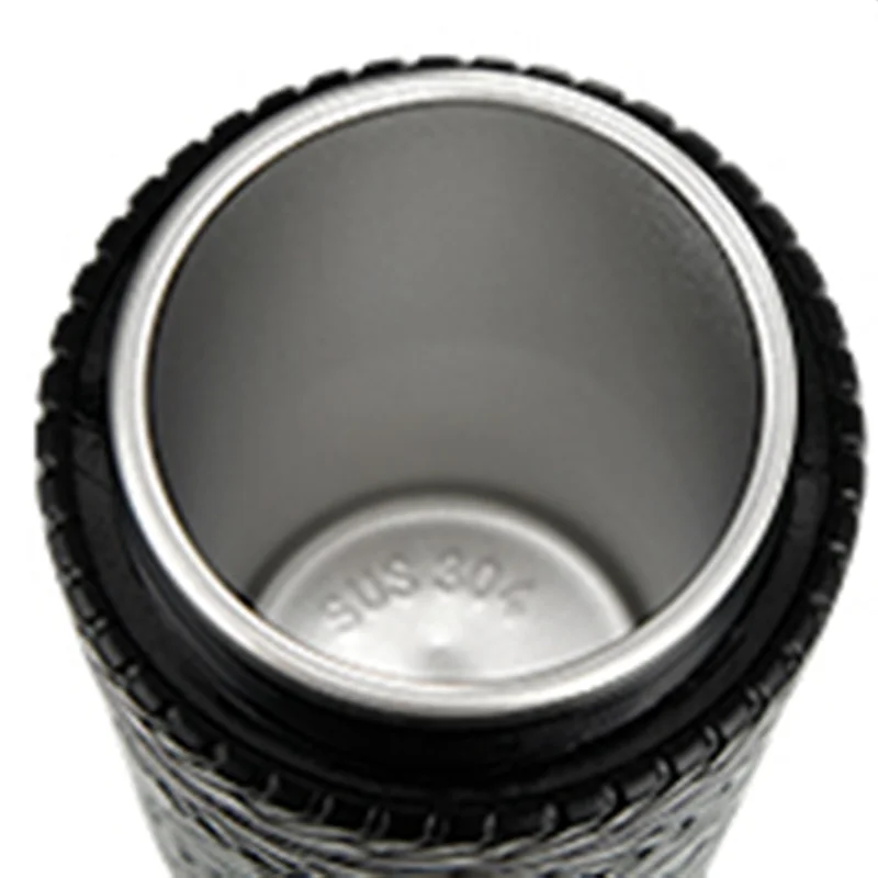 

【B07R】For Halloween For Man Gift Tyre Water Bottle Stainless Steel Coffee Tea Mug Car Lover Birthday Gift Water Cup