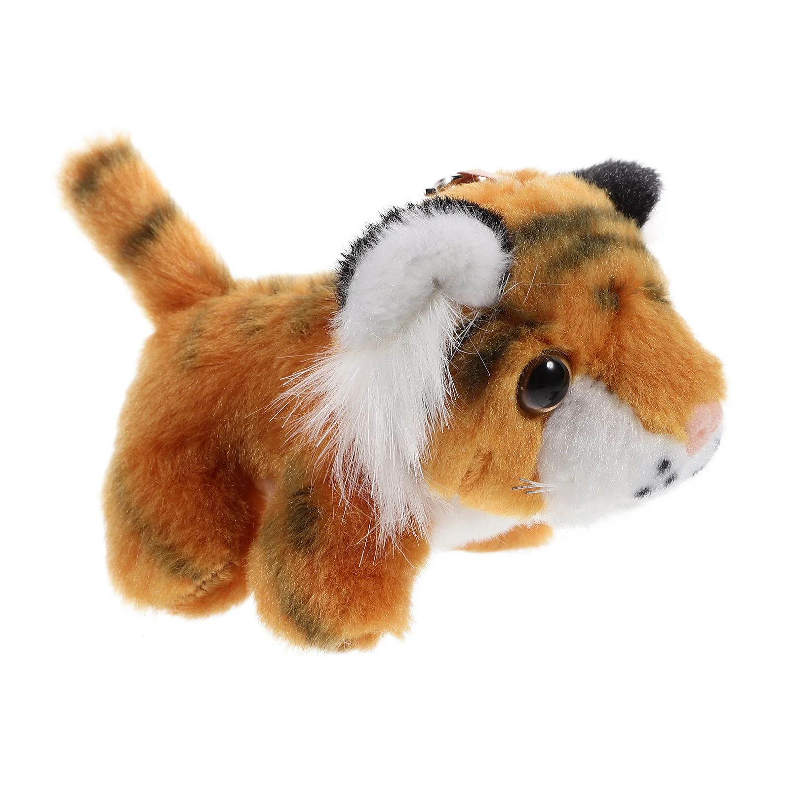 s Tiger Plush Key Deep Brown Stuffed Animal Keychain nament Portable Design Bag Charm Everyday Use Wedding Fine