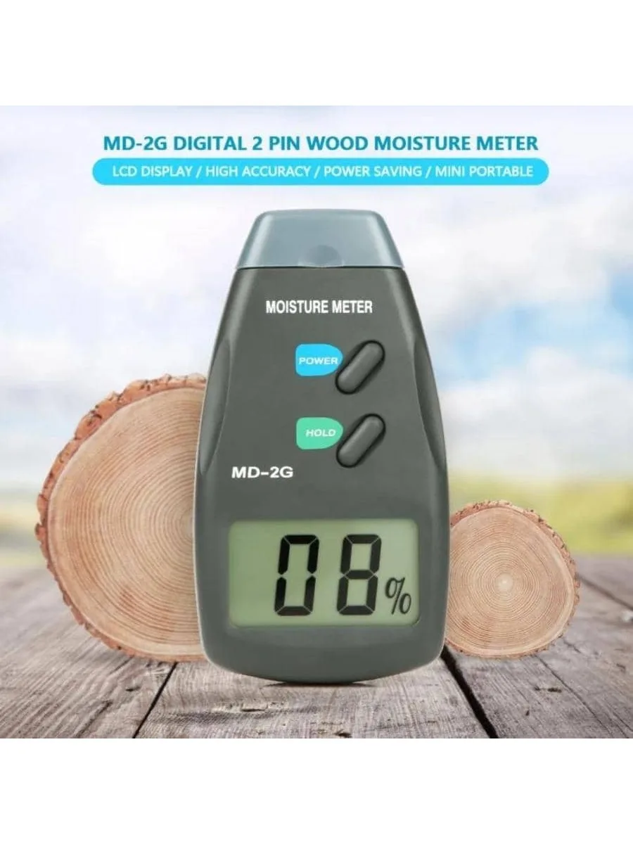 MD-2G 5%-40% Digital Humidity Meter 2 Pin Wood Moisture Meter Detector Timber Hygrometer High Accuracy Humidity Tester higrometr