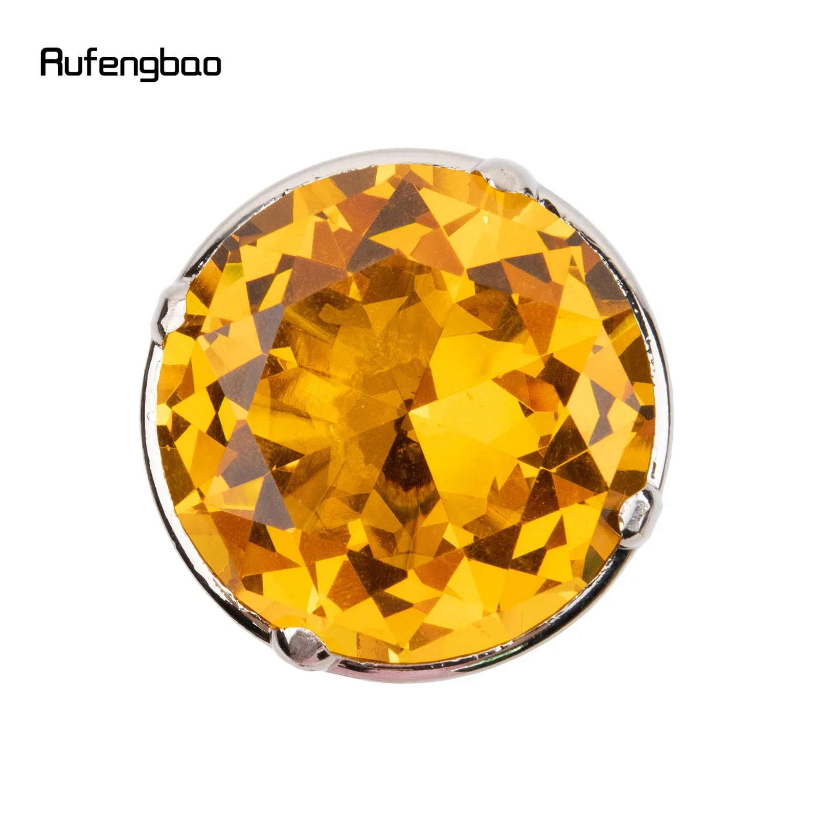 ไม้เท้าทรงเพชรสีส้ม แบบสีขาว ไม้เท้าแฟชั่นตกแต่ง ไม้เท้าสุภาพบุรุษ ไม้เท้าคอสเพลย์สุดหรู ด้ามจับแบบครอสเซอร์ 93 ซม.