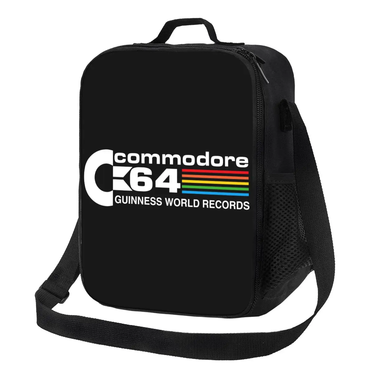 Custom Cool Commodore Logo Lunchtas Mannen Vrouwen Koeler Thermisch Geïsoleerde Lunchboxen Voor Kinderen School