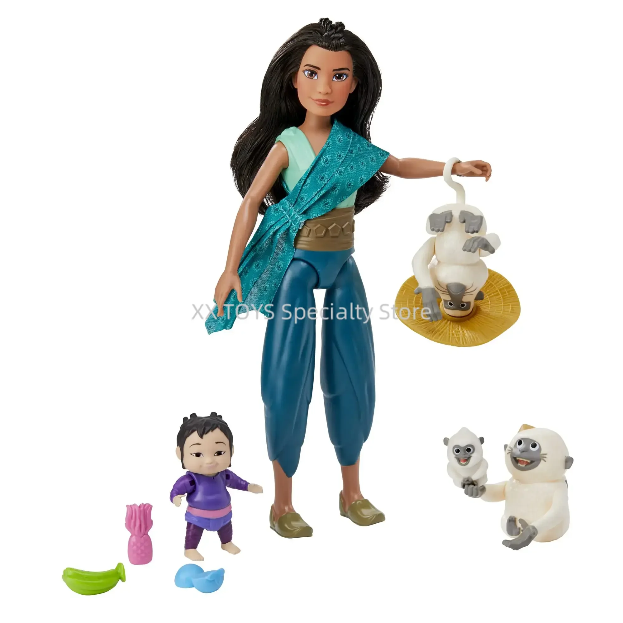 Disney Raya y el último dragón joven Raya y jefe Benja figura exclusiva joven Raya y Namaari paquete muñecas de moda juguetes para niños
