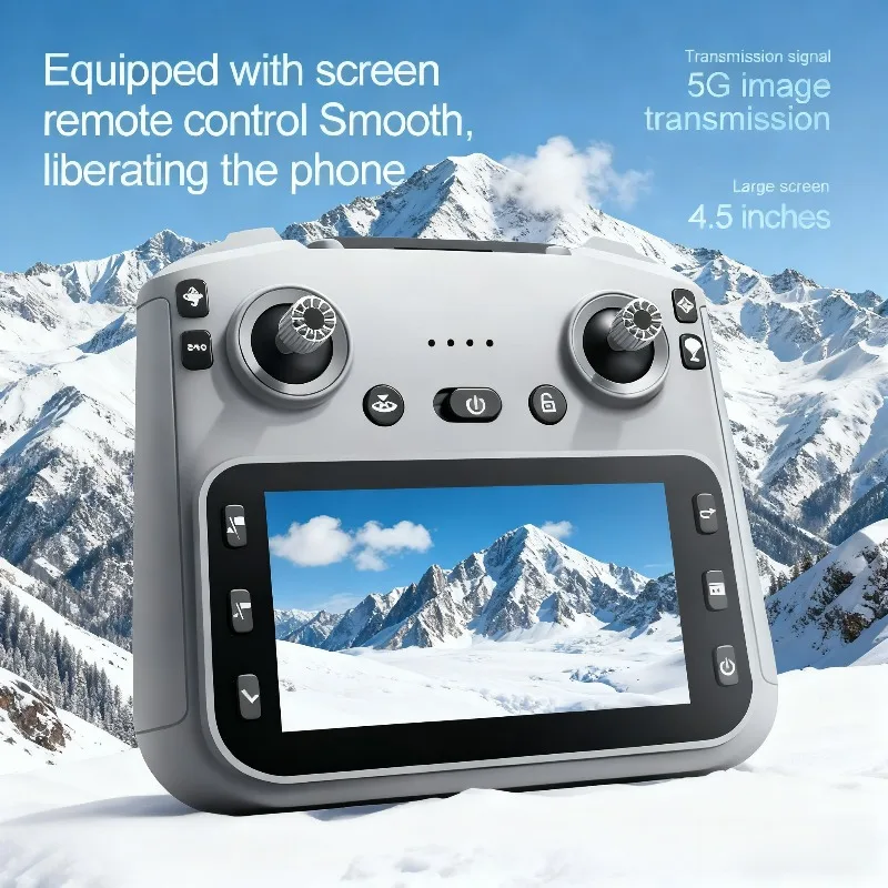 Drone K18MAX 5G com Câmera 8K HD e Tela de 4,5 Polegadas - Quadcopter Dobrável com Evitação Inteligente de Obstáculos