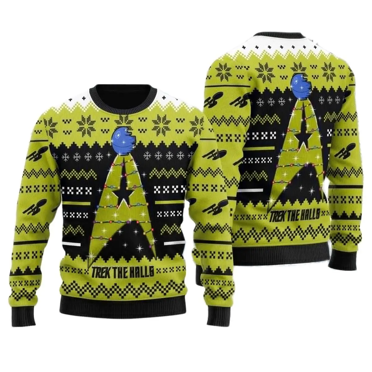 Captain Picard Star Trek Ugly Christmas Sweater Cartoon Anime Women Men Pullover Tops 2025 New Fashion Couple Hoodie Sweatshirt