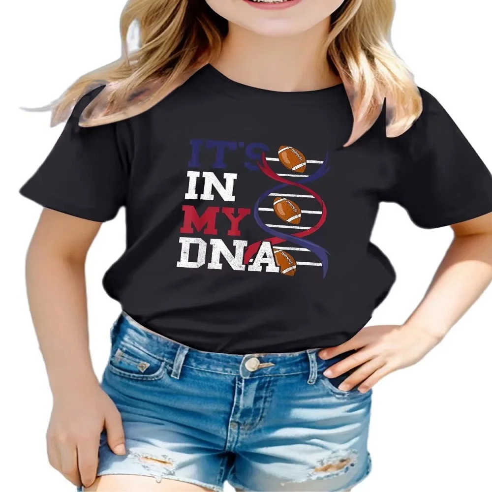 

Новые детские повседневные пуловеры с короткими рукавами и принтом в стиле регби для мальчиков и девочек, летние, из полиэстера