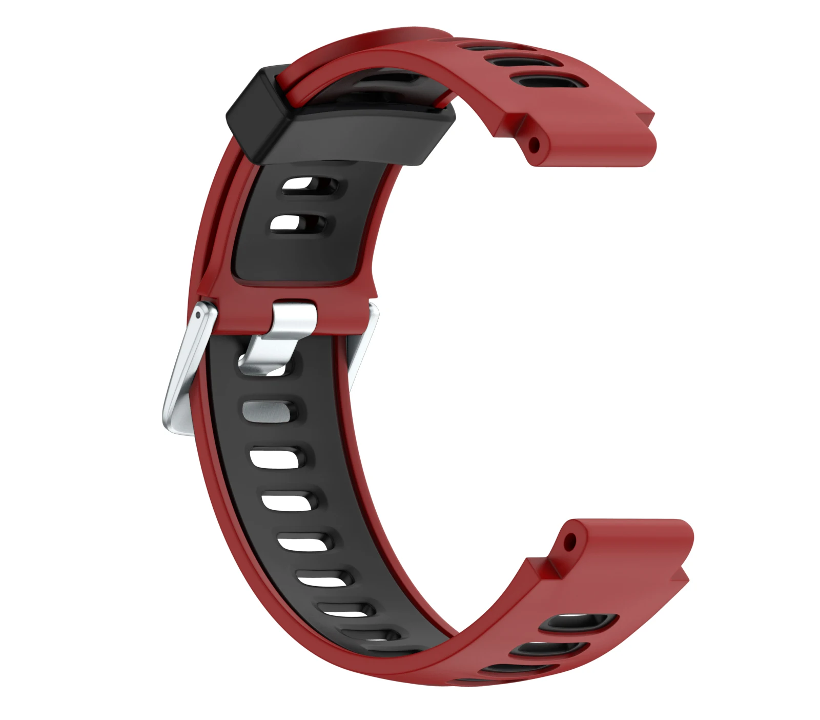 Double Colors Silicone Watch Strap For Garmin Forerunner 220/230/235/620/630/735XT/Approach S6 Fashion Rubber Band Bracelet