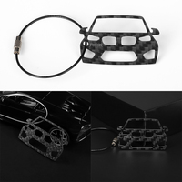 For BMW X3M F97 X4M F98 2022-2025 Real Dry Carbon Fiber Vehicle Shape Keychain Pendant Trim Car Interior Decoration Accessories