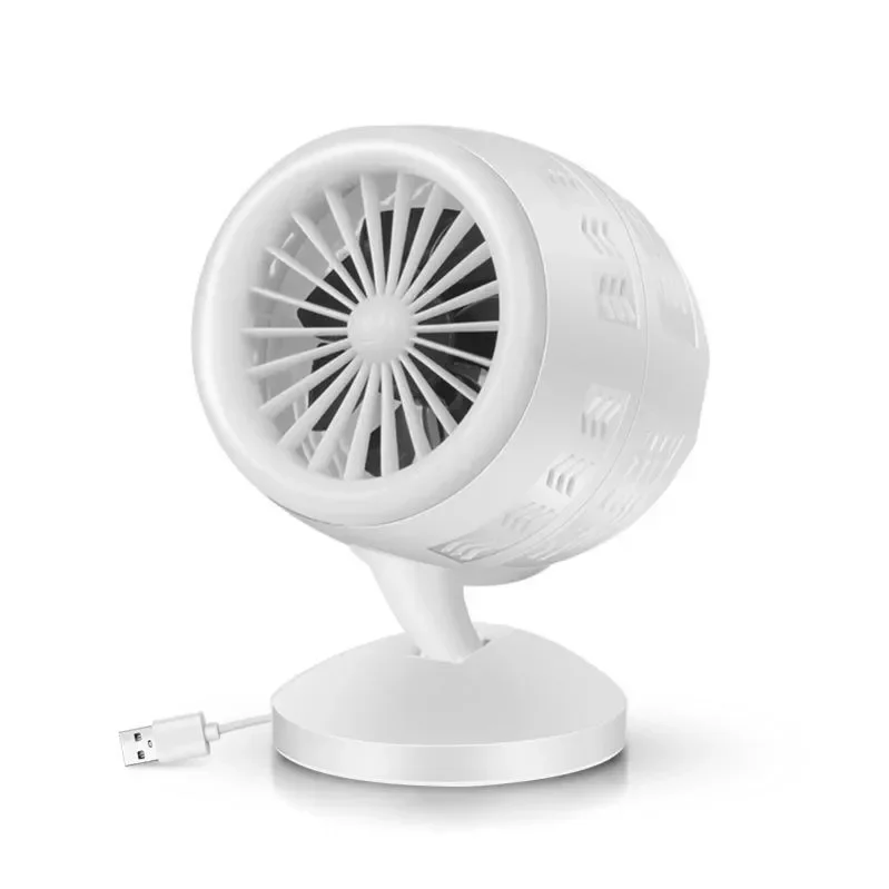 

Turbocharged small fan aircraft engine electric fan silent office desk USB interface