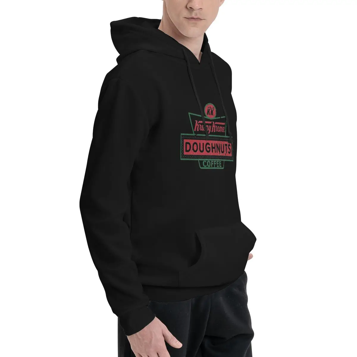 Krispy Kreme Polyester Hoodie Men's Sweatershirt Warm Dif Colors Sizes